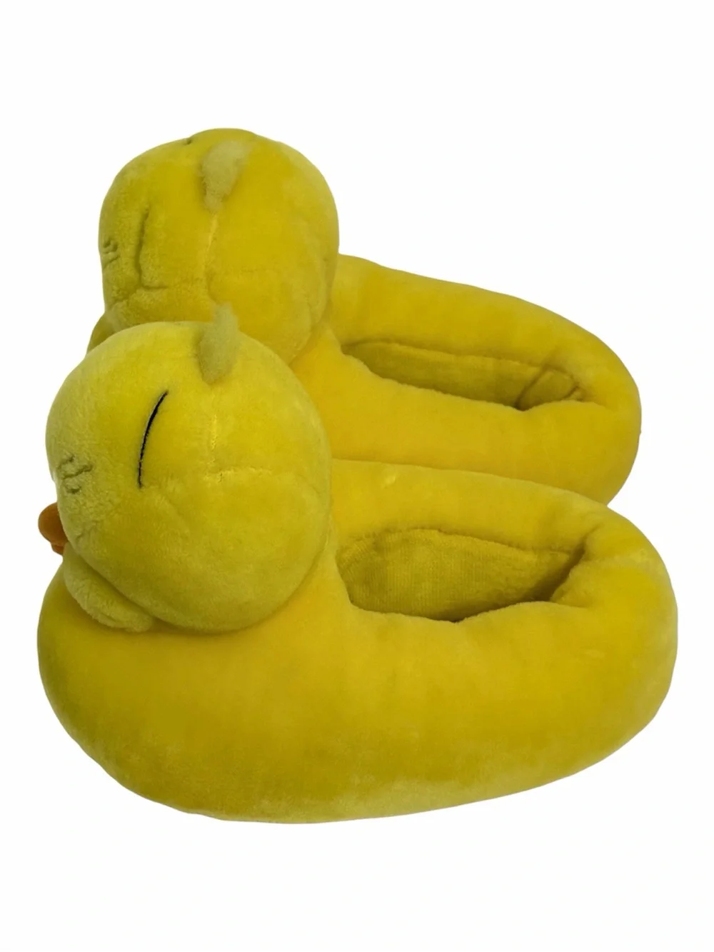 Tweety Bird Plush Slippers Youth Size Large Fits 8-10 Looney Tunes Vintage 2000s